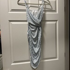 SHEIN Blue and White Floral Dress